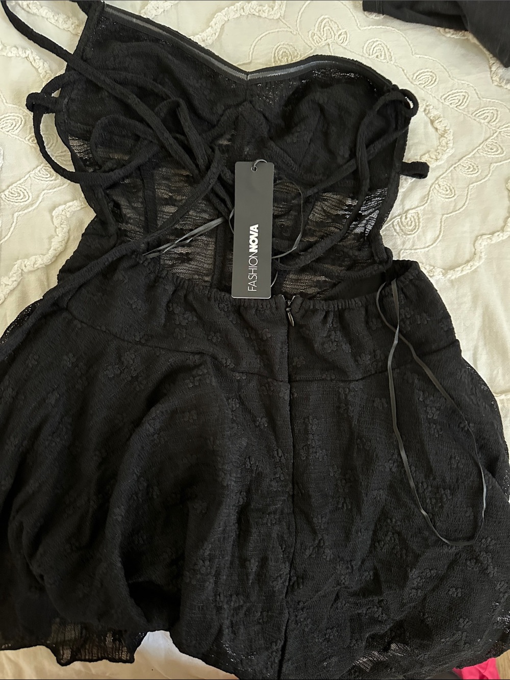 Fashion Nova Black Lace Mini Dress - Picture 5 of 5